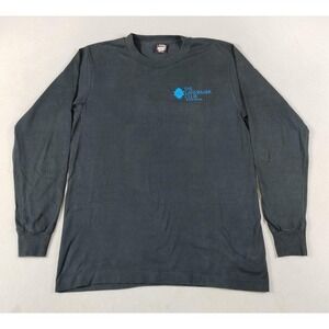 Vintage Screen Stars Best Shirt Mens Large Black Long Sleeve Racquetball 1989